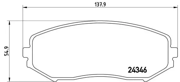Комплект тормозных колодок, дисковый тормоз SUZUKI XL7, BREMBO (P79018) - Фото 1 Комплект тормозных колодок, дисковый тормоз SUZUKI XL7, BREMBO (P79018) - изображение 1