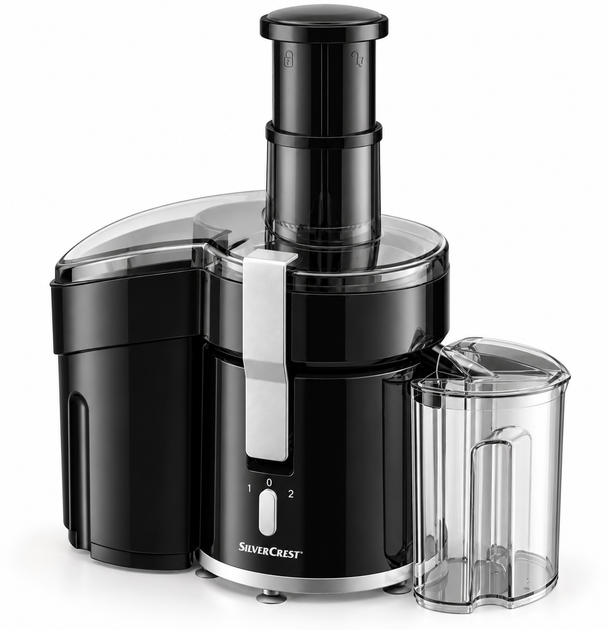 Соковыжималка SilverCrest SFE 450 C3 Black 450 Вт Центробежная соковыжималка для фруктов и овощей - изображение 7