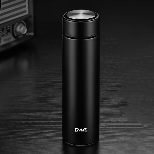 Термобутылка Rae с ситечком 500 мл Black (R3106) - Фото 3 Термобутылка Rae с ситечком 500 мл Black (R3106) - изображение 3