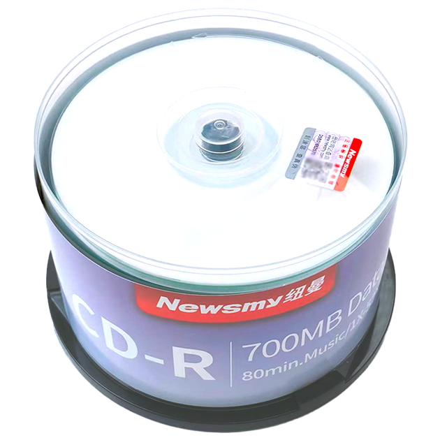 Диски Newsmy Printable CD-R 52x Speed Burnable Discs 700MB Optical Discs/Blank Discs/Recordable Discs, 50 штук в упаковке - Фото 4 Диски Newsmy Printable CD-R 52x Speed Burnable Discs 700MB Optical Discs/Blank Discs/Recordable Discs, 50 штук в упаковке - изображение 4
