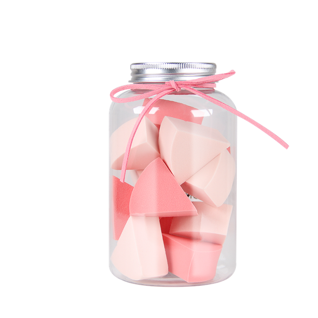Набор спонжей для макияжа UPLUS Strawberry Beauty Blender, 12 спонжей, треугольные спонжи, не впитывающие влагу, для нанесения тонального крема и макияжа. - изображение 4
