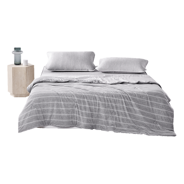 Ковдра LUOLAI Home Textile Deep Sleep Ice Silk 3.0, клас A, що прається, 60 каунтів Tencel, охолоджувальна, літня, сіра, 1,8 метра - Фото 4 Ковдра LUOLAI Home Textile Deep Sleep Ice Silk 3.0, клас A, що прається, 60 каунтів Tencel, охолоджувальна, літня, сіра, 1,8 метра - изображение 4