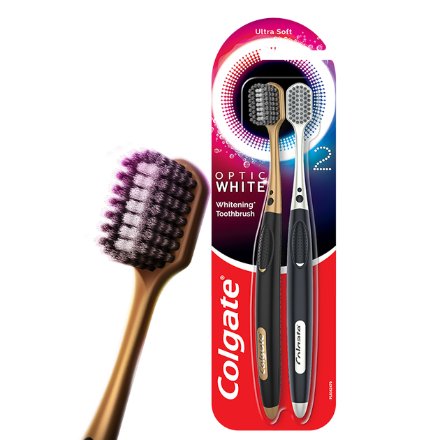 Зубная щетка Colgate с широкой головкой, 48 отверстий, для взрослых мужчин, ультратонкие мягкие щетинки, защита десен от древесного угля, 2 шт., глубокая очистка, удаление пятен, отбеливание. - изображение 4