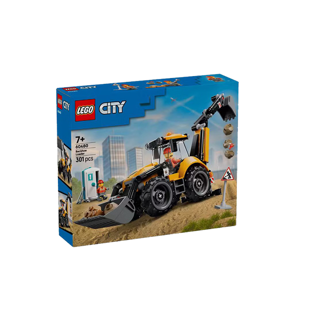 LEGO City Набір 60480 Жовтий екскаватор-навантажувач Дитяча іграшка Подарунок на день народження Декор для дому - зображення 4