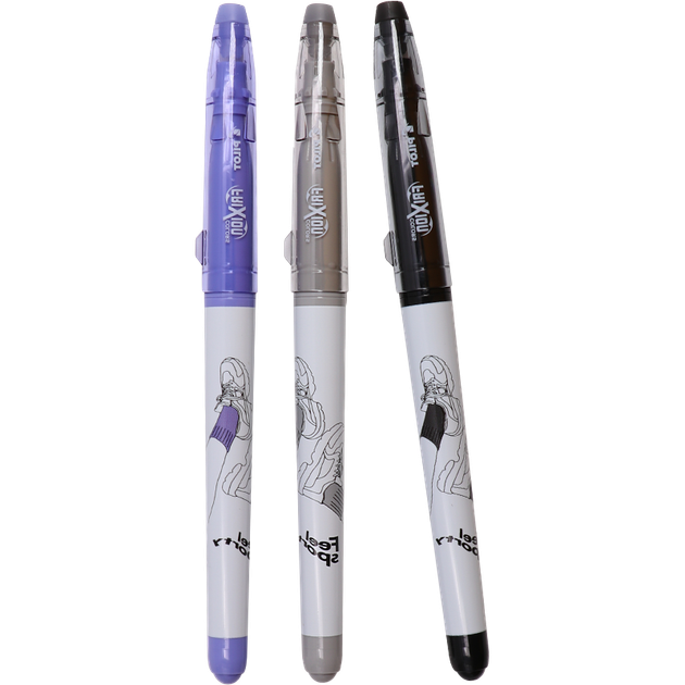 Стираемая ручка PILOT, многоцветная ручка для рисования, подходит для студентов и офисных работников, набор цветов SFC-45MNN3C (черный/розовый, фиолетовый/серый). - изображение 4
