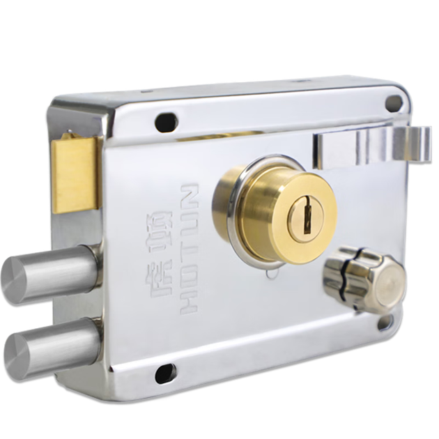 Замок для двери HOTUN с защитой от кражи, замок для наружной двери, замок для двери в старинном стиле, замок для железной двери, замок для деревянной двери, замок для внутренней и наружной двери, модель 9698, открывающийся влево. - изображение 4