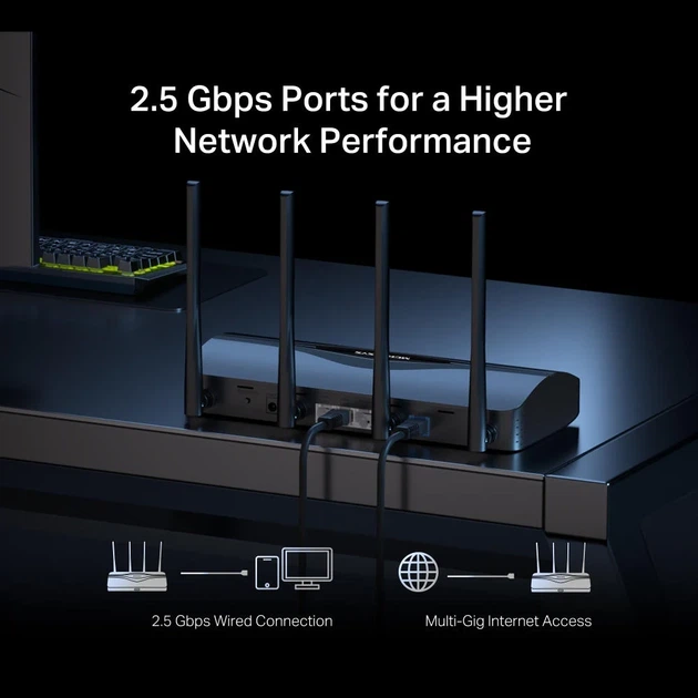 Маршрутизатор MERCUSYS MR27BE BE3600, 2xGE LAN, 1x2.5GE LAN, 1x2.5GE WAN, MESH. - изображение 6