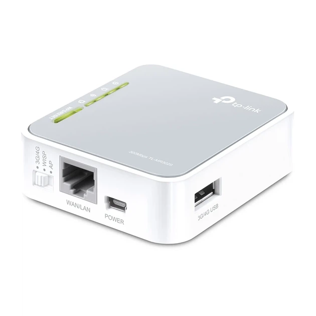 Маршрутизатор TP-LINK TL-MR3020 N300, 1xFE LAN/WAN, 1xUSB2.0 для 3G/4G/LTE - изображение 3