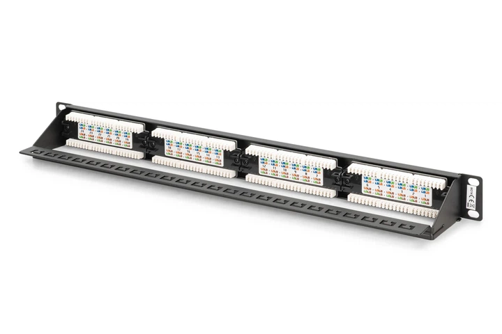 Патч-панель CAT 6 DIGITUS 24 порта 19" 1U оцинкованная сталь - Фото 3 Патч-панель CAT 6 DIGITUS 24 порта 19" 1U оцинкованная сталь - изображение 3