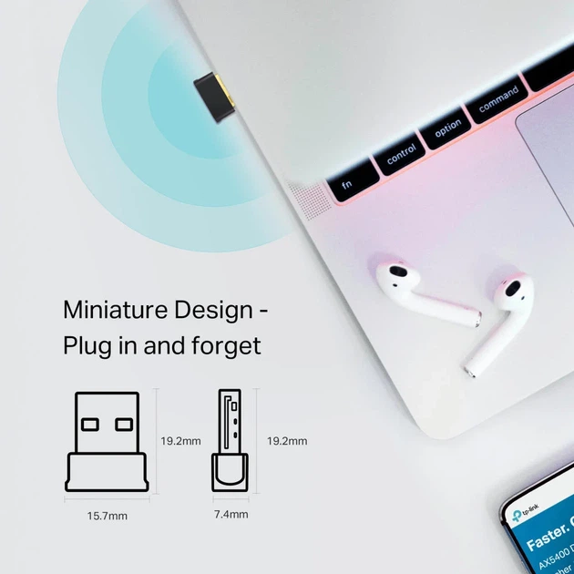 Адаптер WiFi TP-LINK Archer T2UB nano AC600, USB, BT4.2 - зображення 5