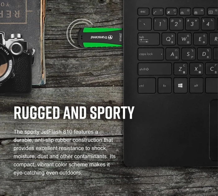Накопитель Transcend 128GB USB 3.1 Type-A JetFlash 810 Rugged - изображение 3