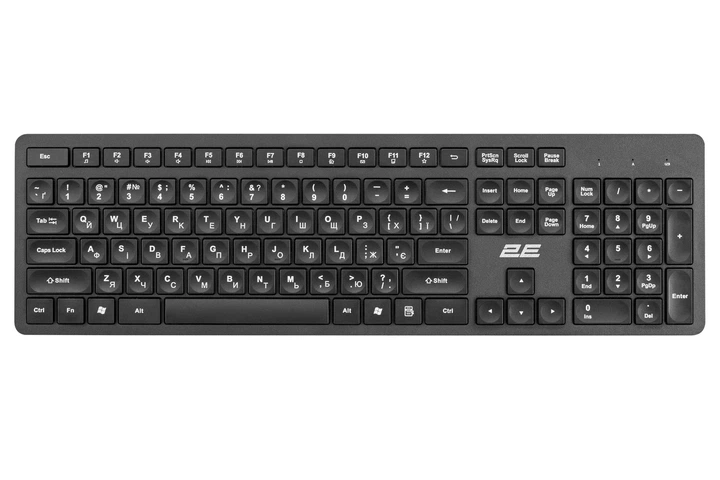 Беспроводной комплект клавиатура и мышь 2E MK420 WL USB 104 клавиши черный - изображение 2