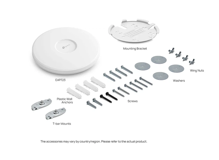 Точка доступа TP-LINK EAP723 BE3600 1x2.5GE, PoE, Passive PoE - изображение 4
