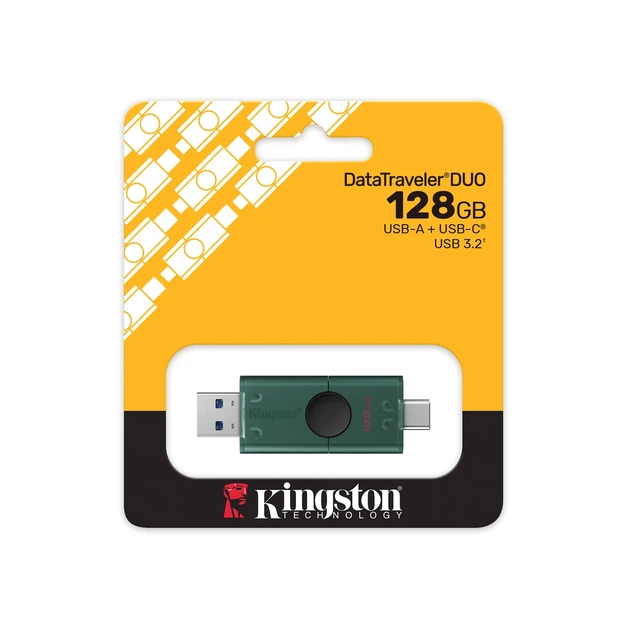 Накопитель Kingston 128GB USB 3.2 Type-A + Type-C DT DuoG2 - изображение 4
