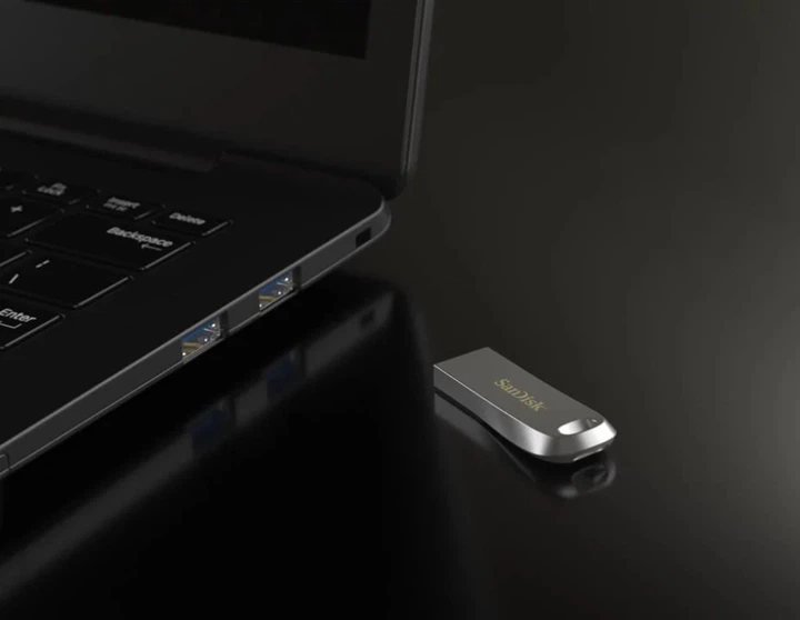Накопитель SanDisk 256GB USB 3.1 Type-A Ultra Luxe Серебристый - изображение 7