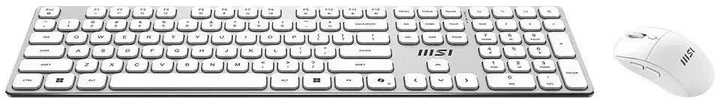 Комплект клавиатура и мышь MSI FORGE K210 W беспроводной механический белый 108 кнопок - изображение 5