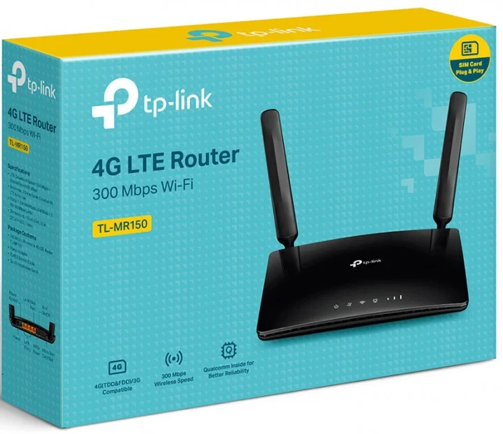 Маршрутизатор TP-LINK TL-MR150 N300, 4G/LTE, 3xFE LAN, 1xFE WAN. - изображение 3