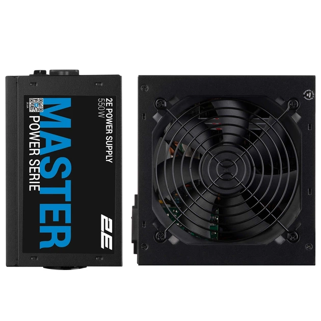 Блок питания 2E Master Power (550W), >80%, 80+ White, 120мм, 1xMB 24pin(20+4), 1xCPU 8pin(4+4), 3xMolex, 5xSATA, 2xPCIe 8pin(6+2) - изображение 2