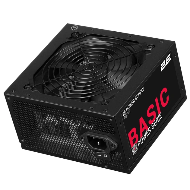 Блок питания 2E Basic Power (400W), >80%, 120мм, 1xMB 24pin(20+4), 1xCPU 8pin(4+4), 3xMolex, 4xSATA, 1xPCIe 8pin(6+2) - изображение 3