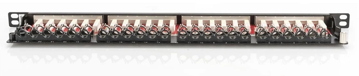 Патч-панель DIGITUS CAT 6A STP, 19", 0,5U, 24 порта, собранная, черная. - изображение 5