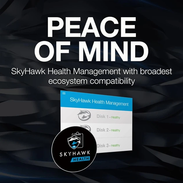 Жорсткий диск Seagate 12TB 3.5" 7200 512MB SATA SkyHawk AI - Фото 7 Жорсткий диск Seagate 12TB 3.5" 7200 512MB SATA SkyHawk AI - зображення 7