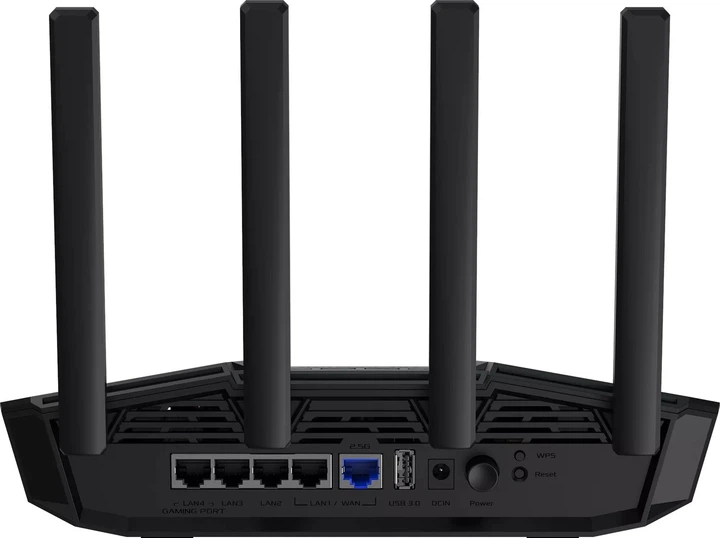 Маршрутизатор ASUS TUF-BE3600 Wi-Fi 7 3600 Мбит/с 4xGE LAN 2,5xGE WAN 274x168x205 мм черный - изображение 5