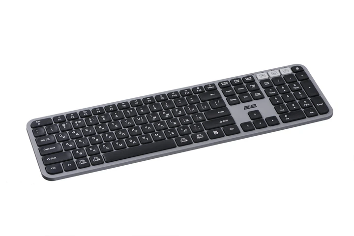 Комплект клавиатура и мышь 2E MK440 WL/BT, EN/UK, серо-черный - изображение 8