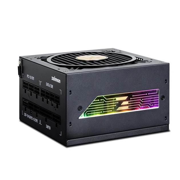 Блок питания Zalman 1000 Вт 80 Plus Gold модульный с ARGB подсветкой 120 мм - изображение 5