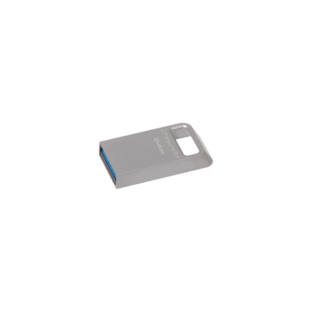 Накопитель Kingston 64GB USB 3.2 Type-A Gen1 DT Micro R200MB/s Metal - изображение 2
