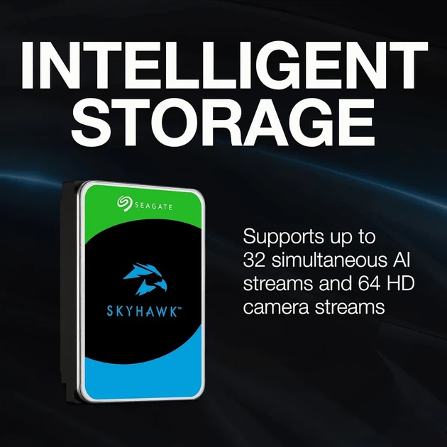 Жесткий диск Seagate 16TB 3.5 SATA для видеонаблюдения и AI аналитики - изображение 4