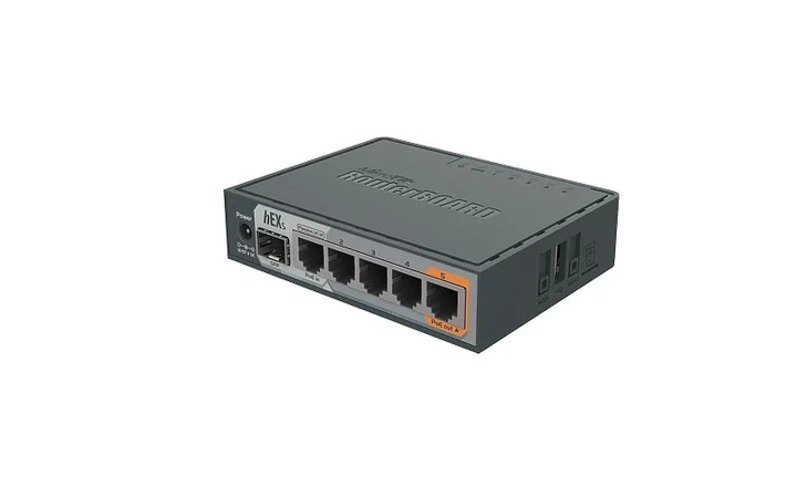 Маршрутизатор MikroTik hEX S 5-портовый гигабитный 113x89x28 мм без Wi-Fi, PoE out - изображение 2