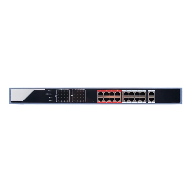 Коммутатор PoE GreenVision GV-019-AI-16+2PG, 16 портов 10/100 + 2 Uplink, управляемый - Фото 2 Коммутатор PoE GreenVision GV-019-AI-16+2PG, 16 портов 10/100 + 2 Uplink, управляемый - изображение 2