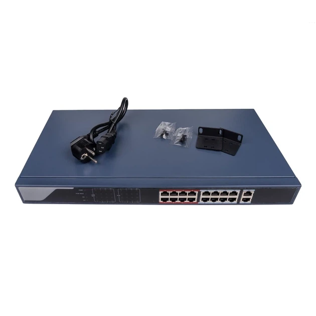 Коммутатор PoE GreenVision GV-019-AI-16+2PG, 16 портов 10/100 + 2 Uplink, управляемый - Фото 4 Коммутатор PoE GreenVision GV-019-AI-16+2PG, 16 портов 10/100 + 2 Uplink, управляемый - изображение 4