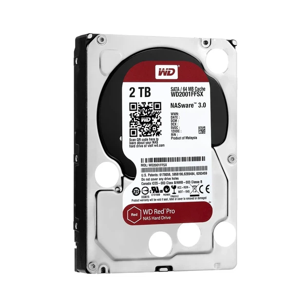 Жорсткий диск WD 2TB 3.5" 7200 64MB SATA Red Pro NAS - Фото 6 Жорсткий диск WD 2TB 3.5" 7200 64MB SATA Red Pro NAS - зображення 6