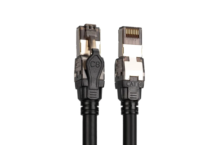 Патч-корд CAT 8.1 S-FTP 5м чистая медь черный - изображение 6