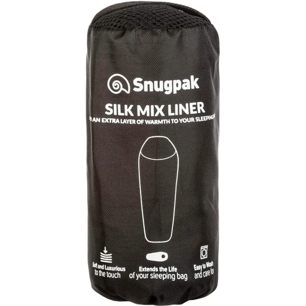 Вкладыш в спальный мешок Silk Mix Liner Black - Фото 2 Вкладыш в спальный мешок Silk Mix Liner Black - изображение 2
