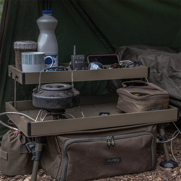 Стол Avid Carp Double Decker Bivvy Organiser 35.5x41x55cm - Фото 5 Стол Avid Carp Double Decker Bivvy Organiser 35.5x41x55cm - изображение 5