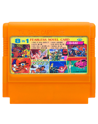 Збірник Ігор RMC Famicom Dendy 8 in 1 D-532 Prince Persia, Contra, Duck Tales 2, Rushn Attack, Jackal, Fire Figter, Mermaid, Side Pocket 90х TV Game Англійська Версія Тільки Картридж Б/У - Фото 1 Збірник Ігор RMC Famicom Dendy 8 in 1 D-532 Prince Persia, Contra, Duck Tales 2, Rushn Attack, Jackal, Fire Figter, Mermaid, Side Pocket 90х TV Game Англійська Версія Тільки Картридж Б/У - зображення 1