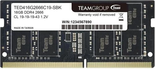 Память SO-DIMM, DDR4, 16Gb, 2666 MHz, 1.2V Team 000357596 - Фото 1 Память SO-DIMM, DDR4, 16Gb, 2666 MHz, 1.2V Team 000357596 - изображение 1
