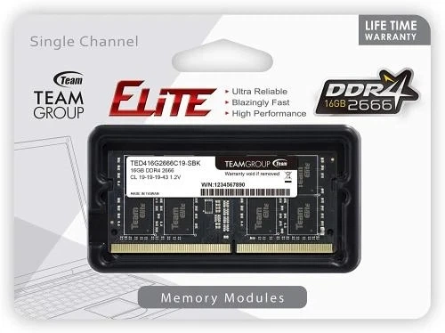 Память SO-DIMM, DDR4, 16Gb, 2666 MHz, 1.2V Team 000357596 - Фото 2 Память SO-DIMM, DDR4, 16Gb, 2666 MHz, 1.2V Team 000357596 - изображение 2