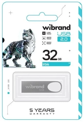 Флеш накопитель USB 32Gb Irbis, Silver Wibrand (teh0034153) - изображение 2