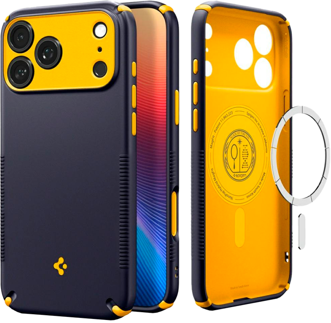 Etui plecki Spigen Nano Pop Hybrid MagSafe do Apple iPhone 18 Pro/17 Pro Navy Blue (8800337253016) - Zdjęcie 3 Etui plecki Spigen Nano Pop Hybrid MagSafe do Apple iPhone 18 Pro/17 Pro Navy Blue (8800337253016) - obraz 3