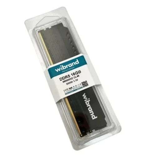 Память 16Gb DDR5, 6000 MHz, Black, 48-48-48, 1.1V Wibrand 000357623 - Фото 2 Память 16Gb DDR5, 6000 MHz, Black, 48-48-48, 1.1V Wibrand 000357623 - изображение 2