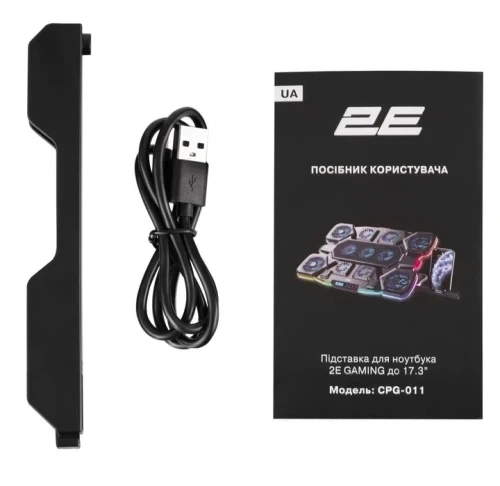 Підставка для ноутбука до 17.3" GAMING CPG-011, Black, 4x7 см / 5x6 см / 2x5 см вентилятори 2E (teh0033106) - Фото 8 Підставка для ноутбука до 17.3" GAMING CPG-011, Black, 4x7 см / 5x6 см / 2x5 см вентилятори 2E (teh0033106) - зображення 8