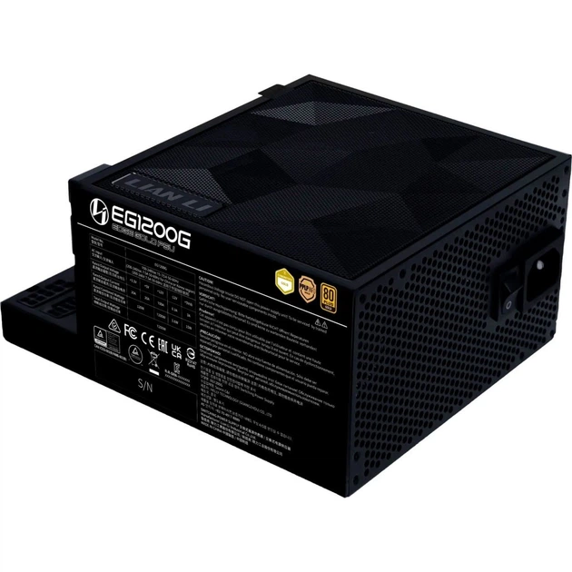 Блок живлення Lian Li Edge Gold 1200W Black (G9P.EG1200G.BH00.EU) [176723] - зображення 4
