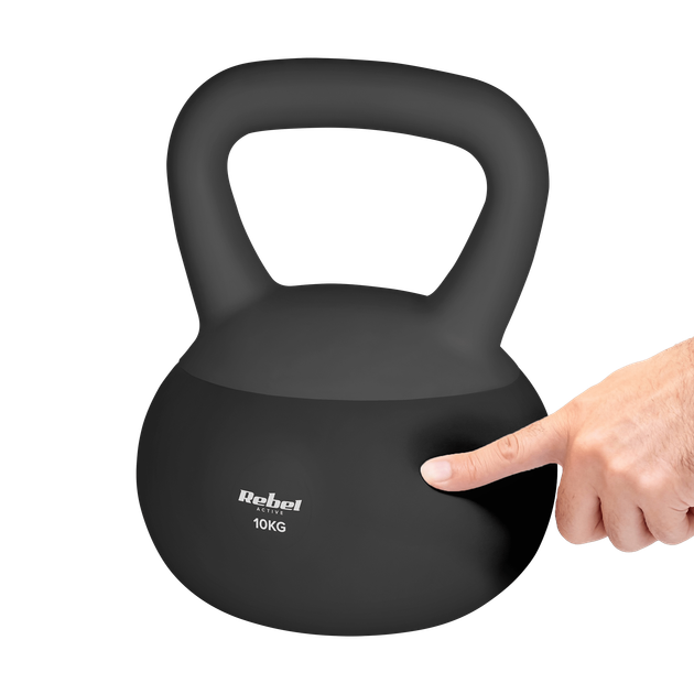 М'яка вінілова гиря Rebel ACTIVE RBA-2333-10 10 кг із піщаним наповнювачем - Фото 1 М'яка вінілова гиря Rebel ACTIVE RBA-2333-10 10 кг із піщаним наповнювачем - изображение 1