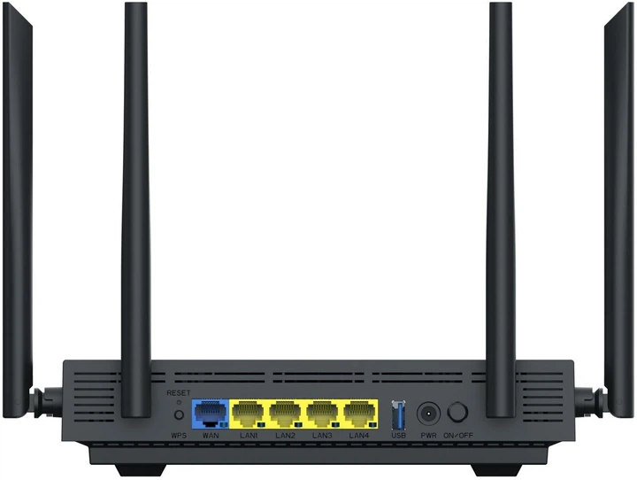 Wi-Fi роутер Netis N6 AX1800 Wi-Fi 6 Dual Band 2.4/5GHz Gigabit Easy Mesh USB 3.0 Black - изображение 4