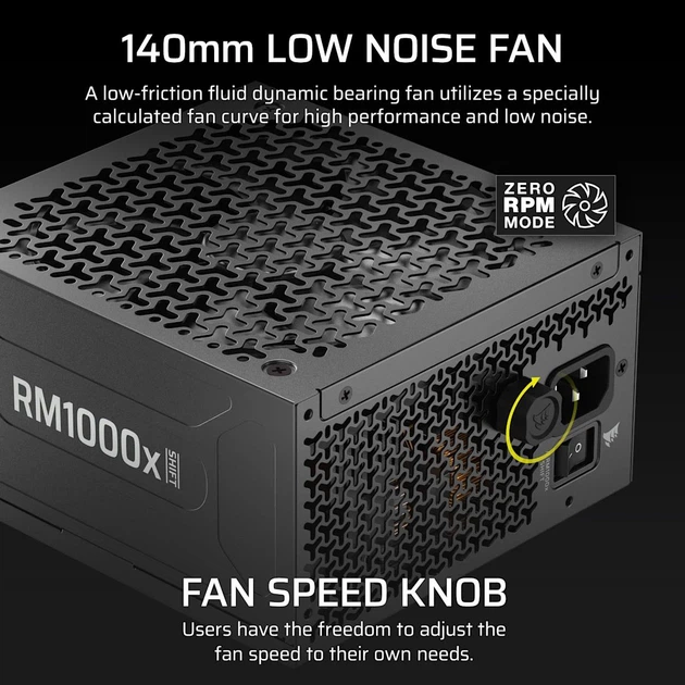 Блок живлення Corsair RM1000x Shift ATX 3.1 1000W (CP-9020300-EU) [176702] - зображення 8