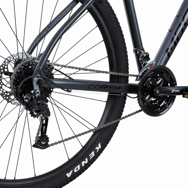 Гірський велосипед Corso Magnus MG-89626 29" Shimano 3x9 гідравліка MT200 рама 21 алюмінієва найнер - изображение 6
