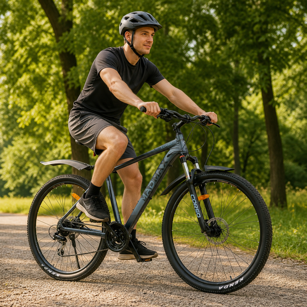 Велосипед Спортивний 29" Corso MADMAX MD-29555 Алюмінієва рама 20" Гідравліка Shimano Altus/Acera 24 швидкості - изображение 5